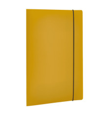 Cartella 3 lembi con elastico HOLOS - A4 - PP - giallo sabbia - Fellowes