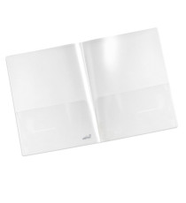 Cartella con doppia tasca Plastidea - A4 - PP - trasparente - Iternet - conf. 5 pezzi