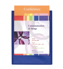 Cartella di presentazione con 2 alette Kreacover - A4 - PP - blu - Exacompta