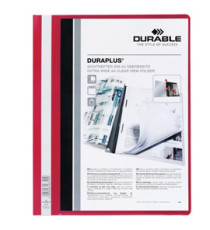 Cartellina ad aghi Duraplus - A4 - PP - rosso - Durable
