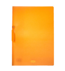 Cartellina con molla Clipper - A4 - PP - trasparente arancio - Fellowes