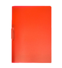 Cartellina con molla Clipper - A4 - PP - trasparente rosso - Fellowes