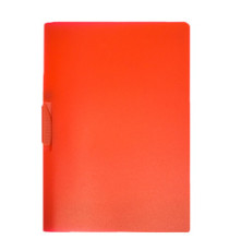 Cartellina con molla Clipper - A4 - PP - trasparente rosso - Fellowes