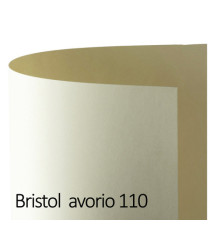 Cartoncino Bristol Color - 70 x 100 cm - 200 gr - avorio 110 - Favini - blister 10 fogli