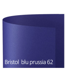 Cartoncino Bristol Color - 70 x 100 cm - 200 gr - blu prussia 62 - Favini - blister 10 fogli