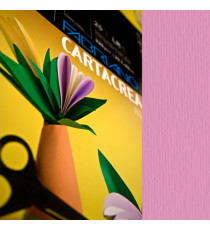 Cartoncino CartaCrea - 35 x 50 cm - 220 gr - fucsia - Fabriano - blister 10 fogli