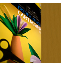 Cartoncino CartaCrea - 35 x 50 cm - 220 gr - marrone 106 - Fabriano - blister 10 fogli