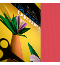 Cartoncino CartaCrea - 35 x 50 cm - 220 gr - rosso 109 - Fabriano - blister 10 fogli
