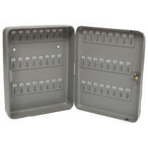 Cassetta portachiavi da muro - 30 x 24 x 7 cm - 48 posti - grigio antracite - Metalplus