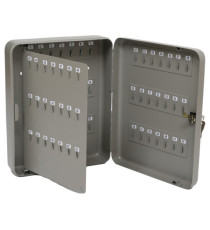 Cassetta portachiavi da muro - 30 x 24 x 7 cm - 84 posti - grigio antracite - Metalplus