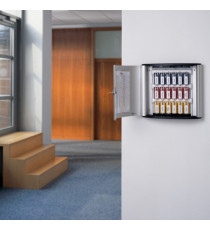 Cassetta portachiavi da parete Key Box - 30,2 x 11,8 x 28 cm - 18 posti - grigio - Durable