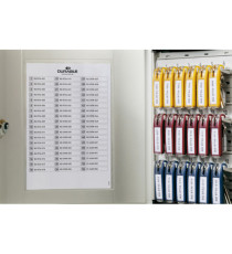 Cassetta portachiavi da parete Key Box - 30,2 x 11,8 x 28 cm - 54 posti - grigio - Durable