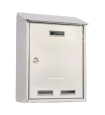 Cassetta postale Elios Steel - 25 x 30 x 10 cm - acciaio inox - Metalplus