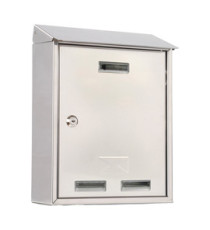 Cassetta postale Elios Steel - 27,5 x 35 x 12 cm - acciaio inox - Metalplus