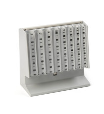 Distributore manuale di monete Eurocoin - 25 x 10,4 x 17 cm - grigio chiaro - Holenburg