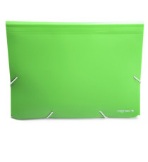 Portadocumenti a soffietto - 12 tasche - A4 - PP - colori assortiti - Colorosa