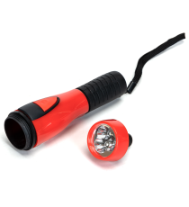 Torcia led rossa a batteria 0.25W 23 lumen 6500K luce fredda 42xH151mm IP20 Distanza massima: 21metri