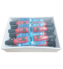 Torcia led rossa a batteria 0.25W 23 lumen 6500K luce fredda 42xH151mm IP20 Distanza massima: 21metri