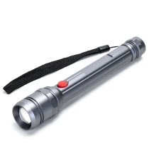 Torcia led grigia a batteria 2W 213 lumen 6500K luce fredda 28xH180mm IP20 Distanza massima: 174 metri