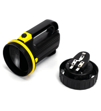 Torcia led nera a batteria 1W 95 lumen 6500K luce fredda L110xW125xH196mm IP20 Distanza massima: 130 metri