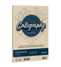 Carta Calligraphy Pergamena - A4 - 90 gr - sabbia 02 - Favini - conf. 50 fogli