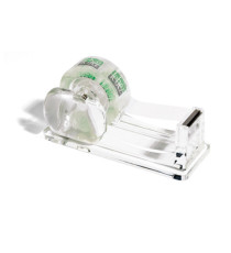 Dispenser da tavolo - per nastri adesivi 33 m - trasparente - Lebez