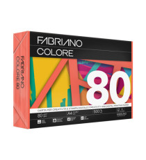 Carta Fabriano Colore - A4 - 80 gr - colori forti arancio - Fabriano - conf. 500 fogli