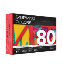 FabrianoColore - A4 - 80 gr - colori forti rosso - Fabriano - conf. 500 fogli