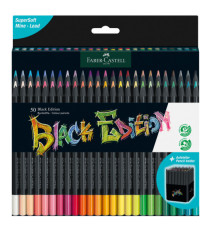 Matite colorate triangolare Black Edition - colori assortiti - Faber-Castell - conf. 50 pezzi