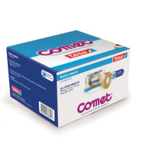Nastro adesivo - confezionato singolarmente - 15 mm x 33 m - cellophane - trasparente - Comet
