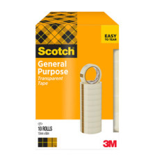 Nastro adesivo 508 - 15 mm x 66 m - PP - trasparente - Scotch - torre 10 rotoli