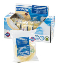 Nastro adesivo Ecophan - confezionato singolarmente - 15 mm x 33 m - acrilico - trasparente - Eurocel