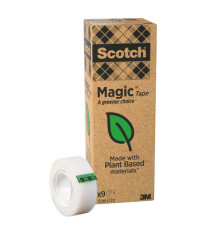 Nastro adesivo Magic 900 - 19 mm x 33 m - acrilico - trasparente - Scotch - Value Pack 9 rotoli