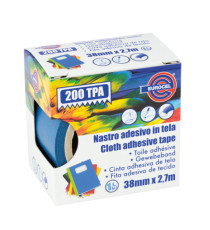 Nastro adesivo telato TPA 200 - 38 mm x 2,7 m - tela plastificata - blu - Eurocel