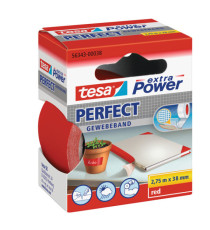 Nastro adesivo telato XP Perfect - 38 mm x 2,7 m - tela plastificata - rosso - Tesa