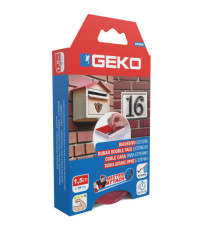 Nastro biadesivo OUTDOOR Mister Attach - 19 mm x 1,5 m - PP - grigio/rosso - Geko