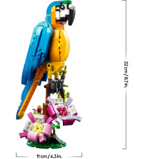 Lego Creator 3in1 - Pappagallo esotico - Lego 31136 si trasforma in una rana o in un pesce Anni 9+ 253pz