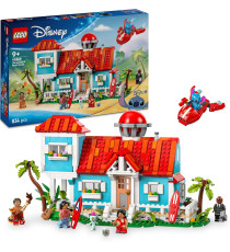 Lego Disney Princess - Casa sulla spiaggia di Lilo e Stitch - Lego 43268 con 6 Stanze, Osservatorio, Astronave Anni 9+ 834pz