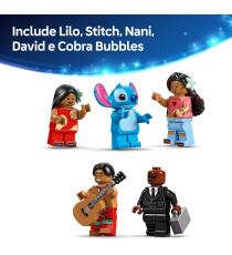 Lego Disney Princess - Casa sulla spiaggia di Lilo e Stitch - Lego 43268 con 6 Stanze, Osservatorio, Astronave Anni 9+ 834pz
