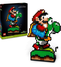 Lego Super Mario - Super Mario World™: Mario e Yoshi - Lego 71438 Pixelati con Funzioni Mobili Anni 18+ 1215pz