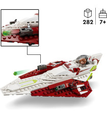Lego Star Wars - Jedi Starfighter™ di Obi-Wan Kenobi - Lego 75333 attacco dei cloni con Spada Laser Anni 7+ 282pz