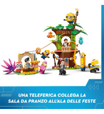 Lego Minions Cattivissimo me 4 - I Minions e la villa della famiglia di Gru - Lego 75583 con casetta sull'albero Anni 8+ 868pz