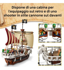 Lego One Piece - La nave pirata Going Merry - Lego 75639 con 5 Minifigure tra cui Luffy, Zoro e Nami Anni 10+ 1376pz