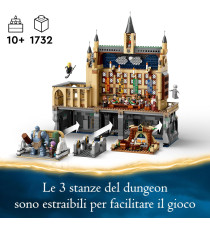 Lego Harry Potter - Castello di Hogwarts™: Sala Grande - Lego 76435 con 11 Minifigure tra cui Hermione 1732pz Anni 10+