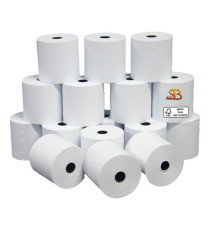 Rotolo per calcolatrice - 74 mm x 35 m - 60 gr - diametro esterno 60 mm - anima 12 mm - carta neutra - Sabacart - bliste