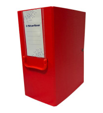 Scatola archivio con maniglia - dorso 16 cm - 25 x 35 cm - rosso - Starline