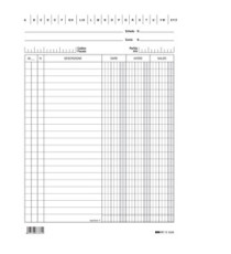 Schede - dare/avere/saldo - 21 x 15 cm - Edipro - conf. 100 pezzi