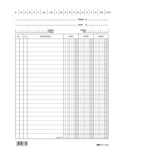 Schede - dare/avere/saldo - 21 x 15 cm - Edipro - conf. 100 pezzi