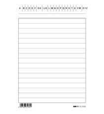 Schede in cartoncino rigate - 10,5 x 15 cm verticale - Edipro - conf. 100 pezzi