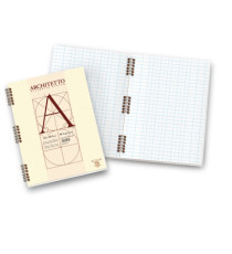 Blocco Architetto - 22 x 29,7 cm - 100 gr - 40 fogli - spiralato - Pigna